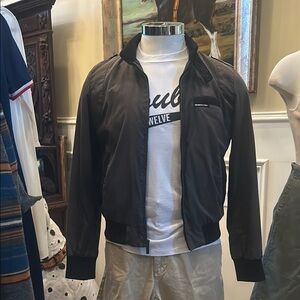 Vintage Sz S Member’s Only Jacket Men's Graphite Grey Black GVC